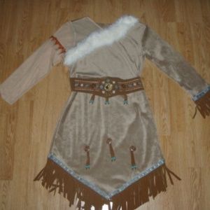 NEW DISNEY World Pocahontas GIRLS Dress XXS 2/3 Halloween Costume